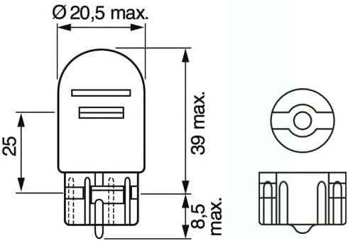 Bosch W21/5W (580) Pure Light Car Light Bulbs - 12 V 21/5 W W3x16q - 2 Bulbs - Image 4