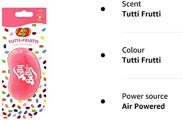 Jelly Belly Car Air Freshener - Tutti Fruitti 3D Hanging Freshener. Car Scent - Image 6