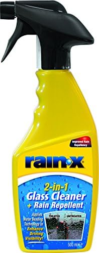 Rain-X 88199500 2in1 Glass Cleaner + Rain Repellent, 500ml, red