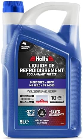 Holts HAFR0008B Antifreeze Coolant for Car Mercedes & BMW, 10-year 300k mile