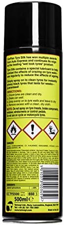 CarPlan Tyre Slik Wet Look Tyres - Combats Tyre Wall Crazing, 500 ml - Image 4