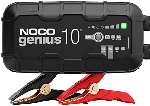 NOCO GENIUS10UK, 10A Car Battery Charger, 6V and 12V Portable Smart Charger