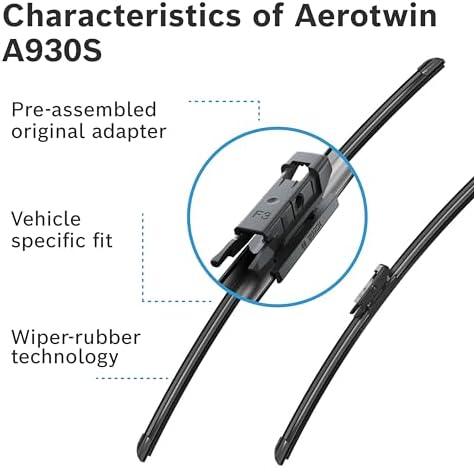 Bosch Wiper Blade Aerotwin A930S, Length: 600mm/475mm − Set of Front Wiper - Image 4
