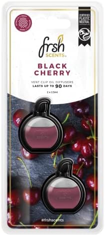 FRSH Scents FR9170 Black Cherry x2 Mini Vent Clip Deluxe Diffuser Air Freshener