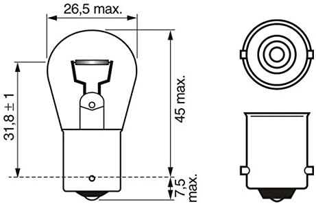 Bosch P21W (382) Pure Light Car Light Bulbs - 12 V 21 W BA15s - 2 Bulbs - Image 4