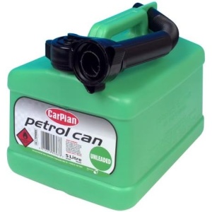 CarPlan Unleaded Petrol Fuel Can - Green, 5 Litre