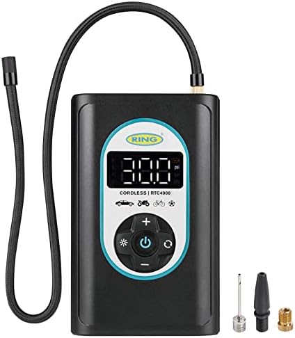 Ring Automotive RTC4000 cordless tyre inflator air compressor car pump.