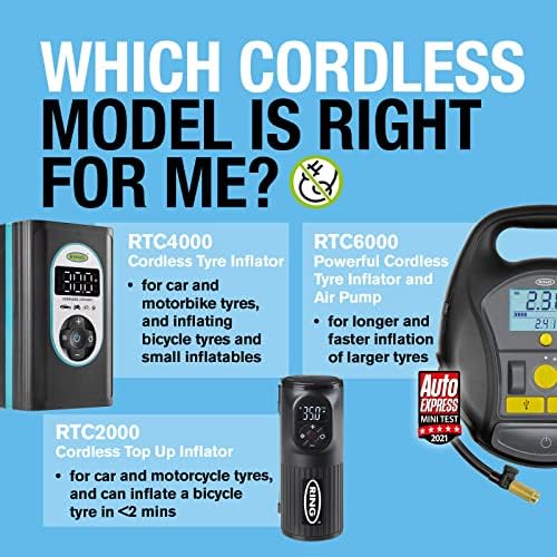 Ring Automotive RTC4000 cordless tyre inflator air compressor car pump. - Image 9