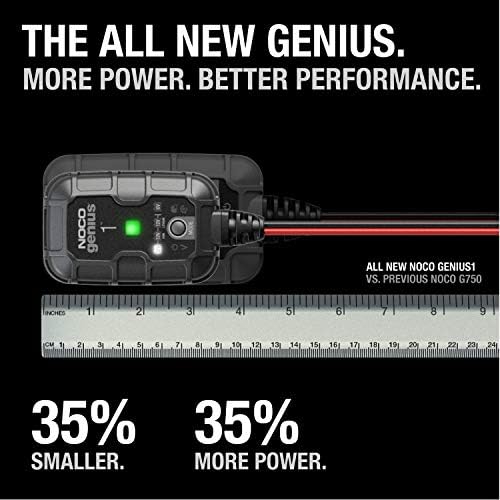 NOCO GENIUS1UK, 1A Car Battery Charger, 6V and 12V Portable Smart Charger - Image 2