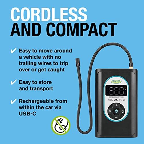 Ring Automotive RTC4000 cordless tyre inflator air compressor car pump. - Image 4