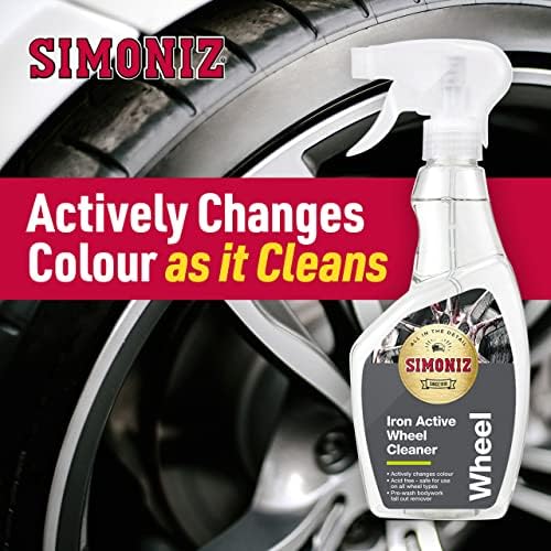 Simoniz Iron Active Car Wheel Cleaner Spray, Fast-Acting Tyre Cleaner To Remove - Image 2