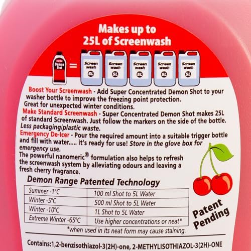 CarPlan Demon Shot Screenwash Booster, 500ml (Pack of 1) - Image 3