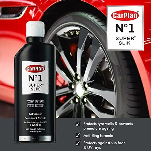 CarPlan No.1 Super Slik Wet Look Car Tyre Shine, 600 ml - Image 3