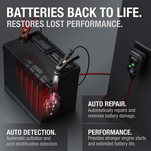 NOCO GENIUS1UK, 1A Car Battery Charger, 6V and 12V Portable Smart Charger - Image 6