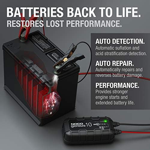 NOCO GENIUS10UK, 10A Car Battery Charger, 6V and 12V Portable Smart Charger - Image 6