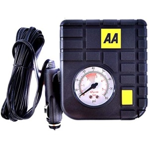 AA Car Essentials 12V Compact Tyre Inflator AA5007 – For Cars Vans Motorbikes