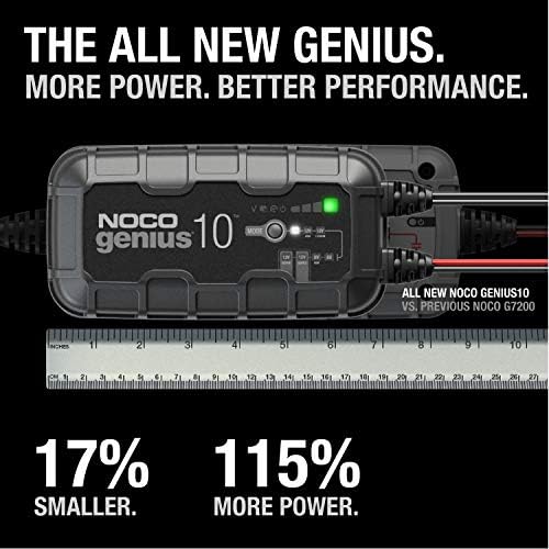 NOCO GENIUS10UK, 10A Car Battery Charger, 6V and 12V Portable Smart Charger - Image 2