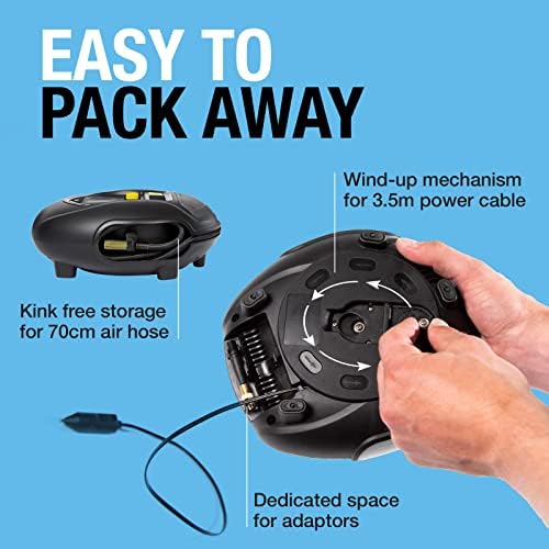 Ring Automotive - RTC1000 12V rapid tyre inflator air compressor car pump - Image 5