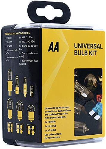 AA Compact Universal Car Bulb/Fuse Kit AA0552 - Includes Popular Halogen Bulbs - Image 7
